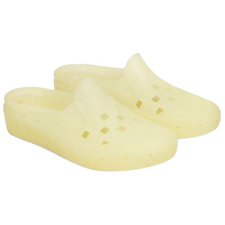 Vans Slip-On Comfortable Simple Lightweight Durable Hole Shoes Unisex Shoes Yellow VN0005V8WHT