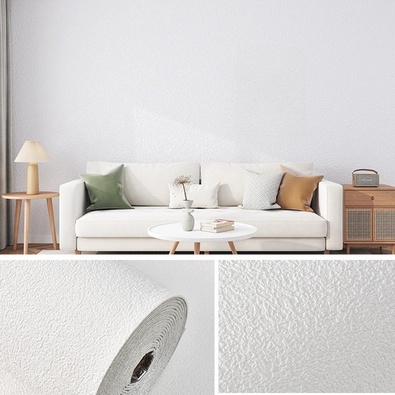 3D Self Adhesive Wall Sticker Roll Embossed Diatom Mud Pattern Waterproof Moisture Proof Wallpaper For Bedroom Hotel Decoration