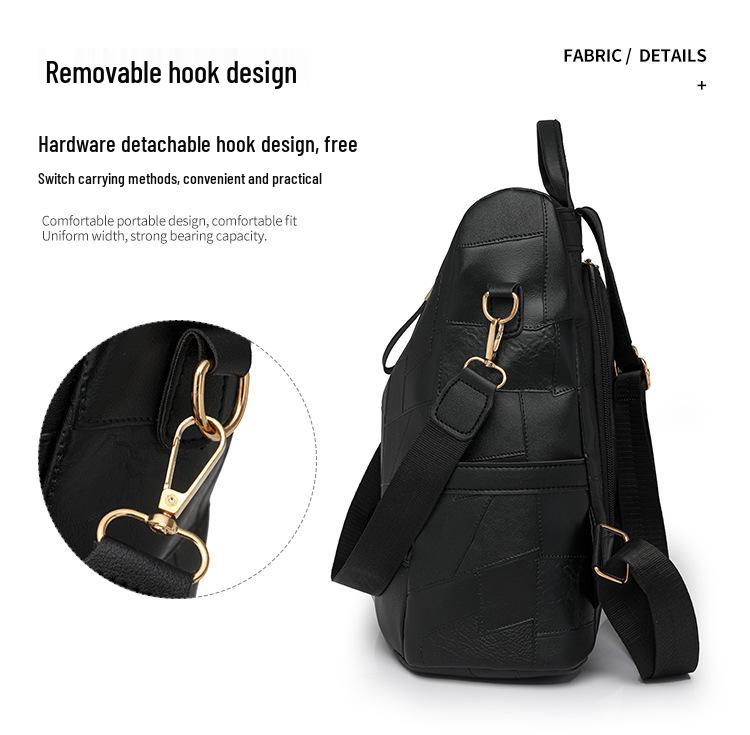 Rucsac Retro de Mare Capacitate pentru Femei, Modă Nouă 2024, Geantă Versatilă Casual și Simplă de Umăr