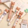 Writing Supplies Cartoon Bear Ballpoint Pen Ten Color Ball Pen Student Writing Pens Stationery