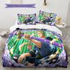 Set cu cuvertură și fețe de pernă cu model de desene animate Decorare casă Cadou de ziua de naștere (1 * husă de pilotă + 2 * fețe de pernă, fără miez)
