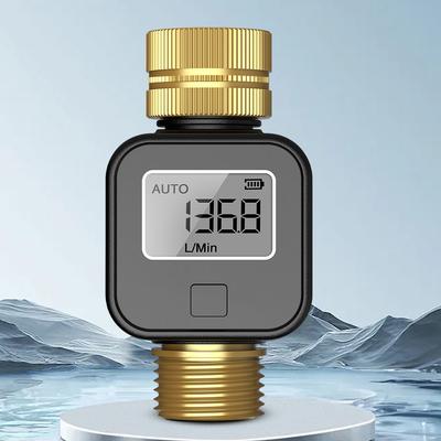 Wasserverbrauchstestgerät IPX5 Wasserdicht Multifunktionaler Wasserzähler Elektronischer Wasserzähler Sensor für den Außenbereich Garten