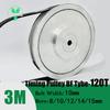 HTD3M Set 20 Diş 120 Diş Triger Kasnak Kayış Seti Kayış Genişliği 10mm Delik Çapı 4~15mm Redüksiyon 6:1 Yavaşlatma 3M Kasnak Kiti Senkron Tekerlek