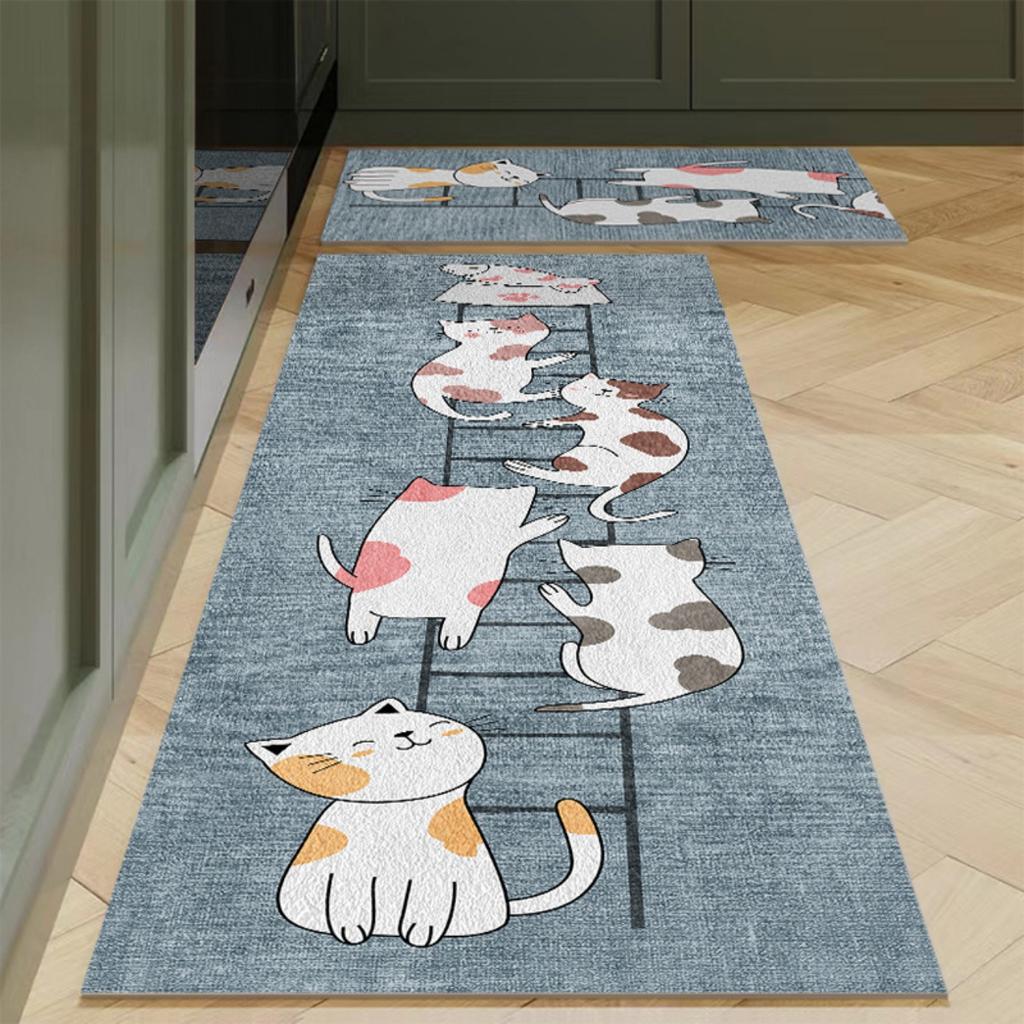 Fashion Simple Nordic Style Kitchen Mat  Carpet House Hold Carpet Modern Home Decor