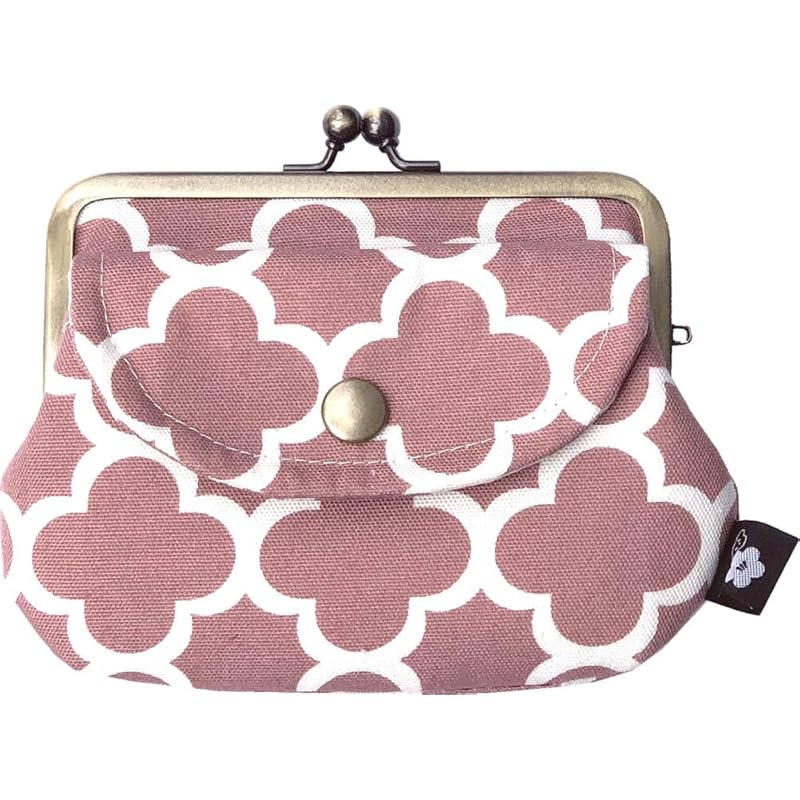 

[Konohana] Retro parent and child purse pouch wallet cotton linen canvas Kyoto made in Japan (cotton linen) (Moroccan pink)