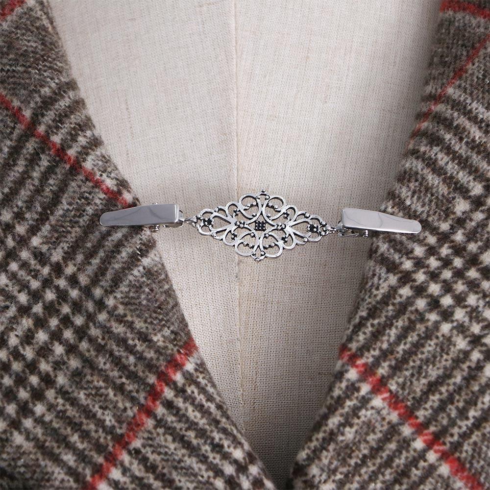 Practical Fashion Women Dress Decor Alloy Material Retro Clothing Clip Fasteners for Clothes Cardigan Clamps Clamps for Fabric