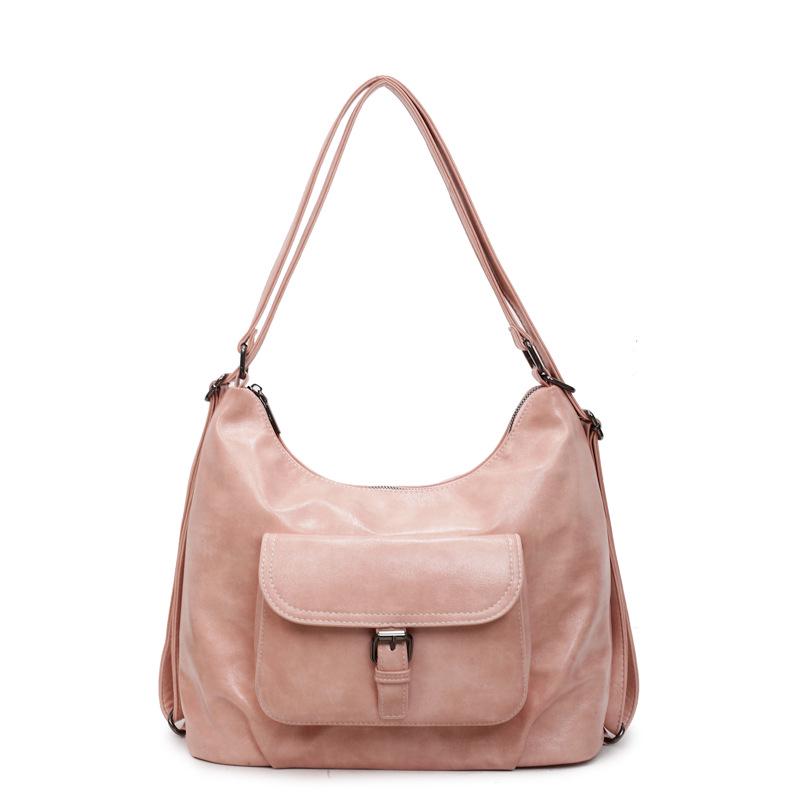 Женская ретро-сумка 2025: Новый корейский стиль, простой нишевый дизайн, плечевой рюкзак большой вместимости