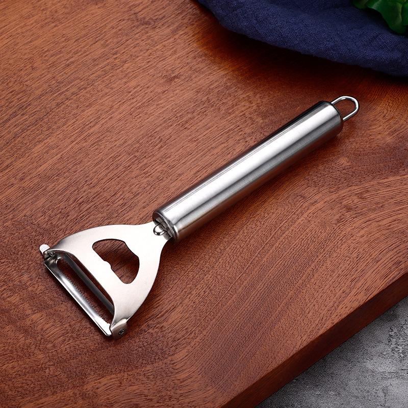 

Household Stainless Steel Peeler, Grater, Shrimp Line Cutter, Fish Scale Scraper, Multifunctional Double-Headed Peeling Knife, Kitchen Gadgets, Smiling faces (2 pieces)