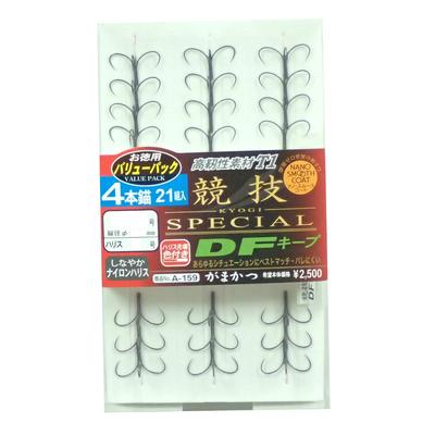 Gamakatsu Quattro Hook T1 Competition SP DF Keep Value Size and Size 21 A159 60046 4-Anchor Pack, 6.5 1, Pairs,