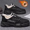 Men's Boots Winter Men's Plush Sports Shoes Casual Warmth Anti Slip Work Boots