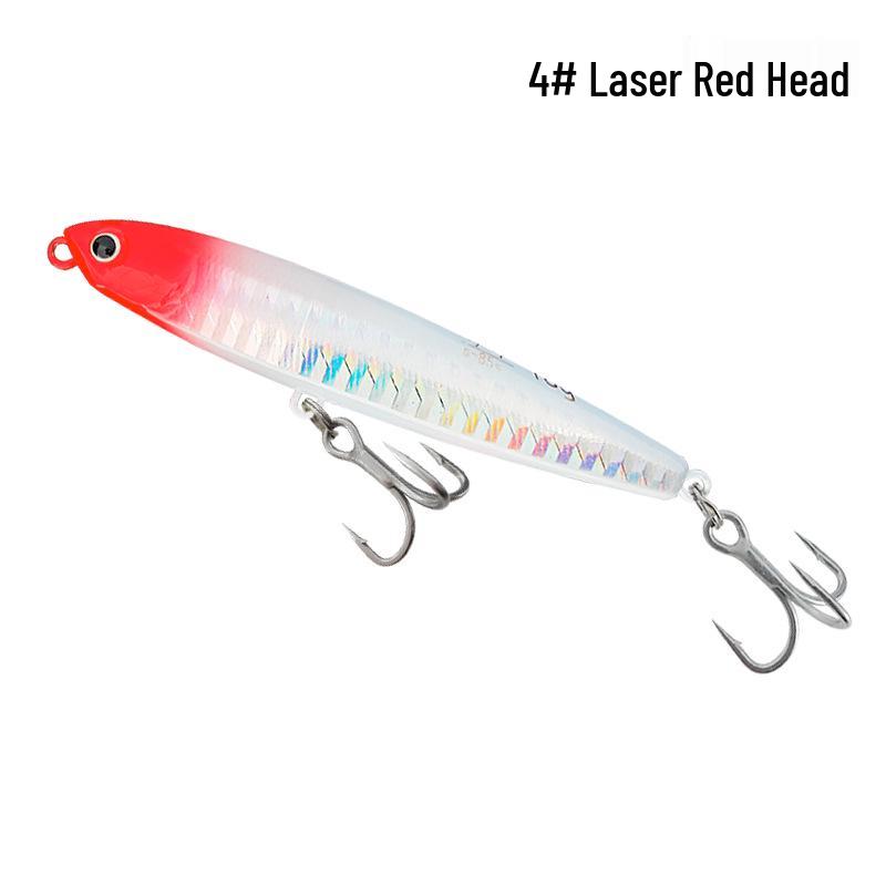 

Poison Tooth Trembling Pencil Lure: Far-Casting, Noise-Making, Full Water Layer Sinking Lure for Bass & Common Fish. 14g (Enhanced Rust-Resistant Hook)