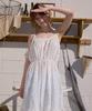 WIOE Boho Floral Cami Tiered Dress_Ivory