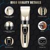 Home Electric Hair Clipper Set, Low Noise and Long Battery Life Hair Trimmer, USB Rechargeable Shaver and Hair Cutting Tool