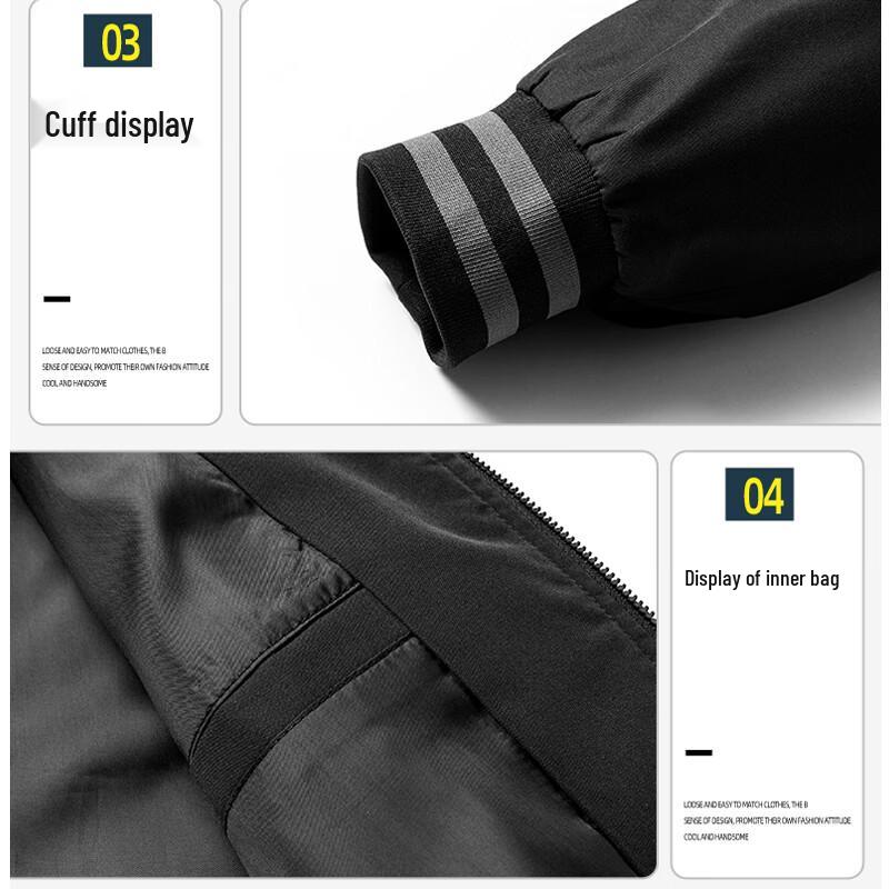 JEEP SPIRIT Herren Vielseitige Jacke mit Baseballkragen