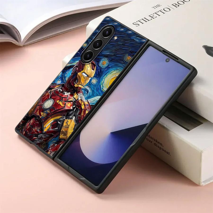 

Case for Samsung Galaxy ZFold7 ZFold3 ZFold5 Z Fold 7 6 5 4 3 ZFold6 ZFold4 Back Phone Cover Marvel Iron Man Deadpool Van Gogh Galaxy Z Fold6