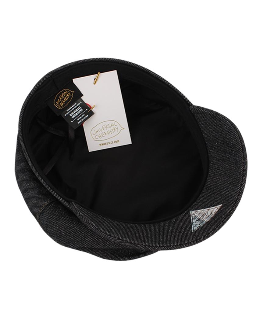 Yunibeosyeolkemiseuteuli Black Denim Logo Marine Cap