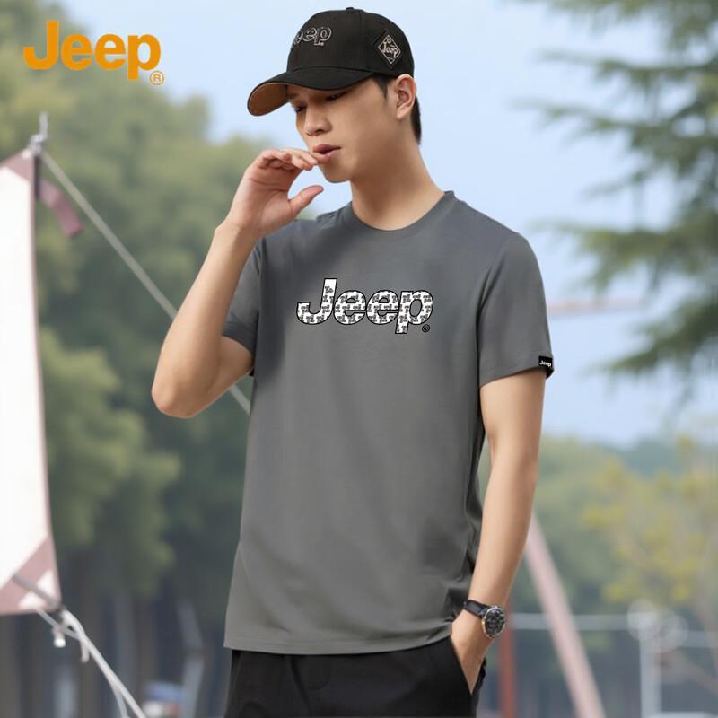 JEEP Men s Summer Loose Fit Short Sleeve T-Shirt 3XL