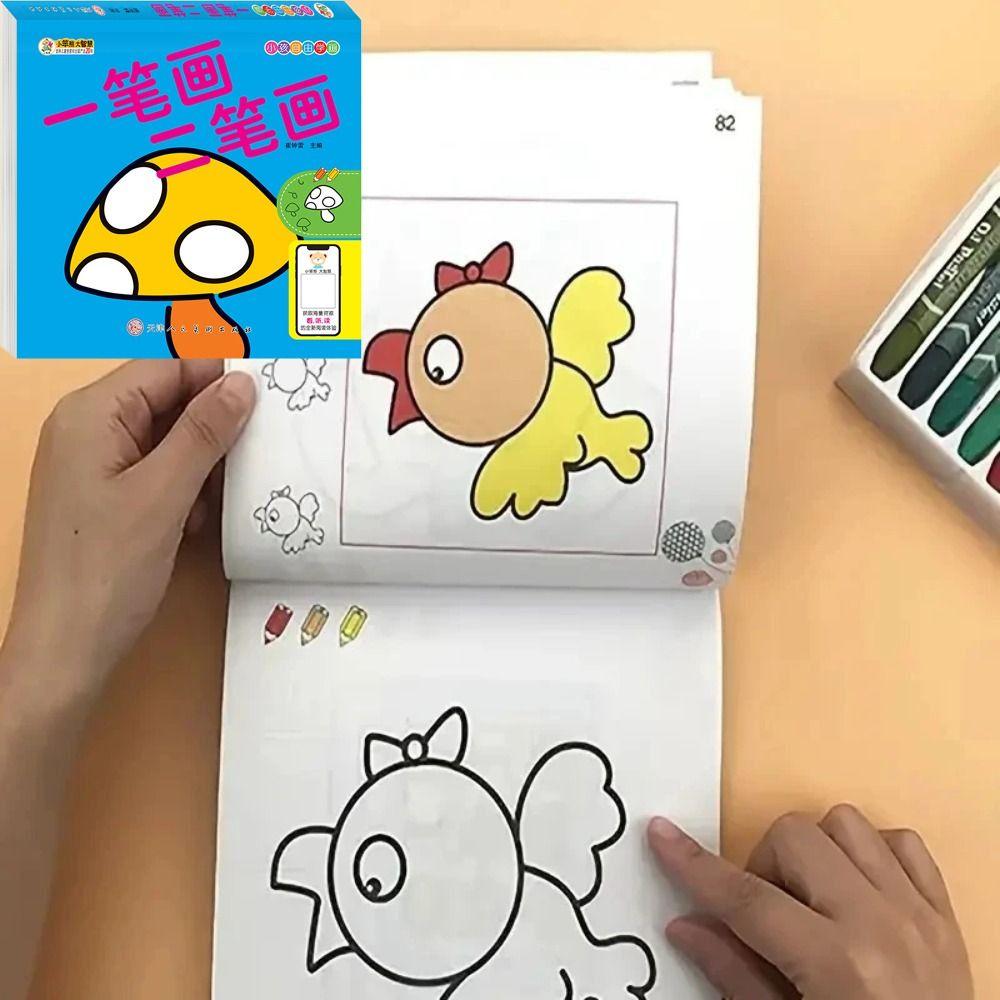 160stránková kreslená omalovánka Relaxační dárek Montessori kreslicí hračky Kniha s roztomilými čmáranicemi Děti