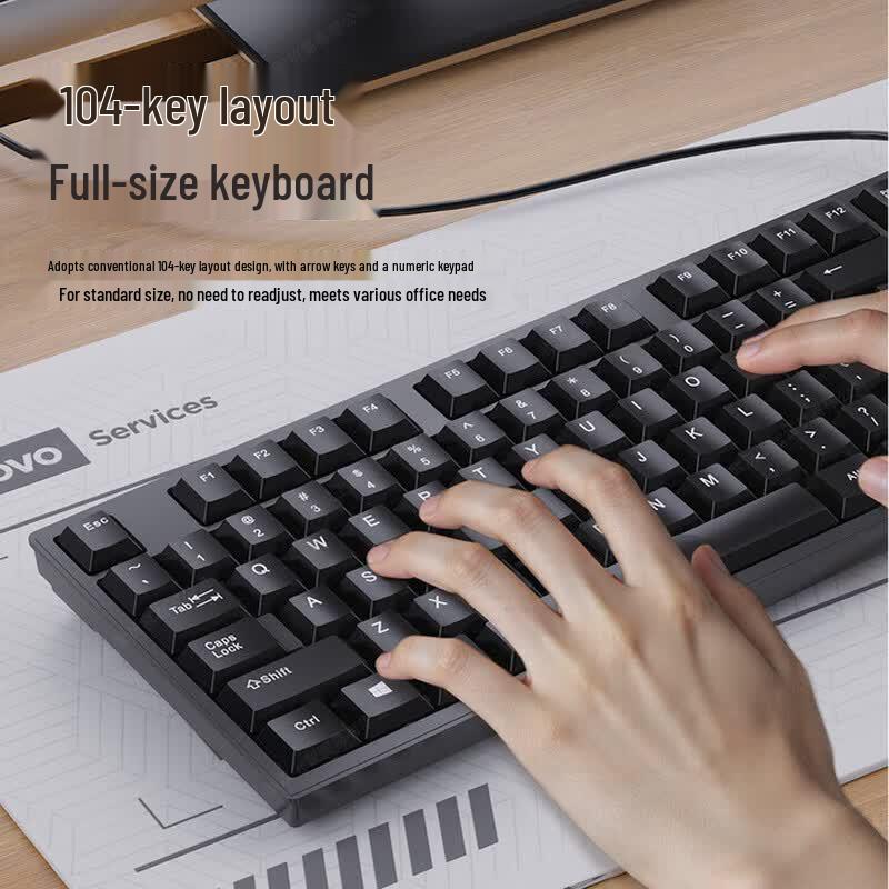 Lenovo KM280 Wired Keyboard and Mouse Combo