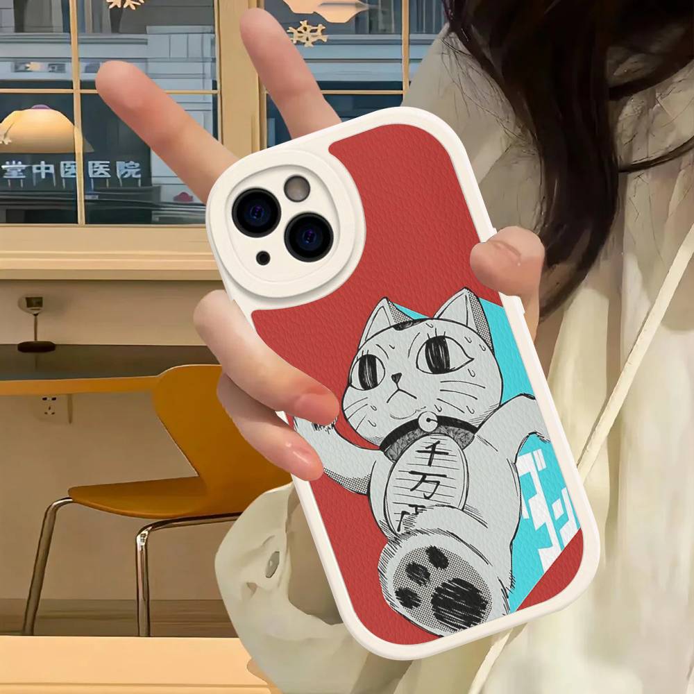 ANIME D-Dandadan T-turbo Baba Handyhülle Für IPhone 16 15 14 13 12 11 Pro Max Plus Stoßfeste Lederabdeckung