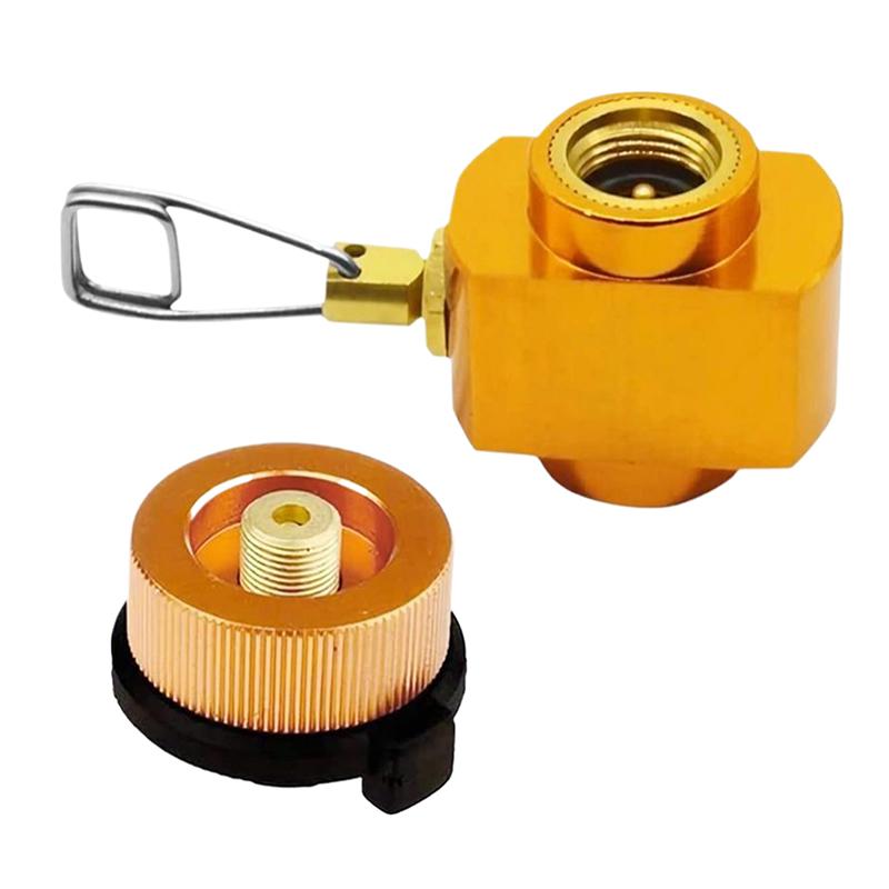 Stove Propane Refill Adapter Flat Tank Conversion Adapter Gas Filling Butane Butane Cylinder Tank Gas Burner Camping Equipment