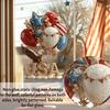 4th of July Window Clings Patriotic American Flag Red Blue White Tree Balloons Stickers Independence Memorial Day Static Decals for Store Glass Decor