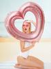 1pc 42 inch hollow love aluminum foil balloon, suitable for birthday parties, anniversaries, photo shoots