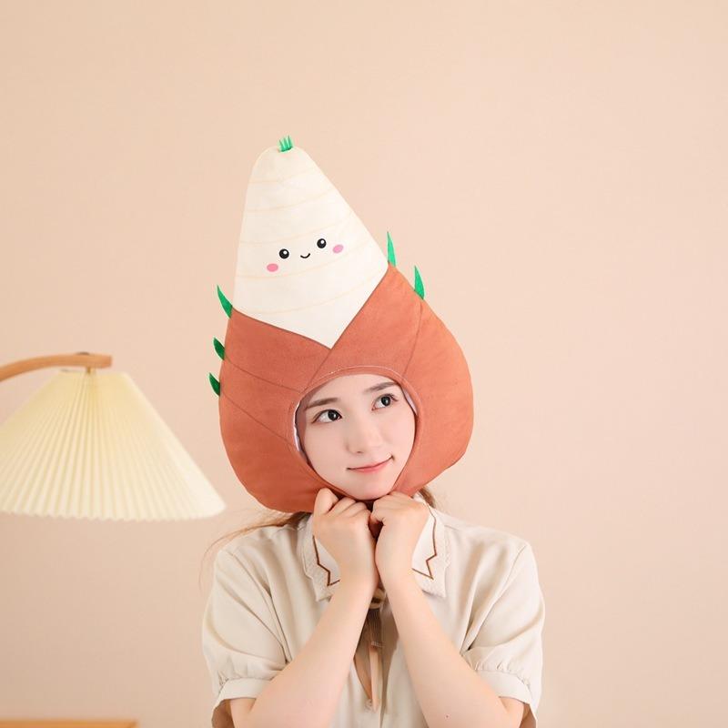 New Bamboo Shoot Headgear, Hat, Photo Props, Photo Props, Cartoon Headgear, Performance Props