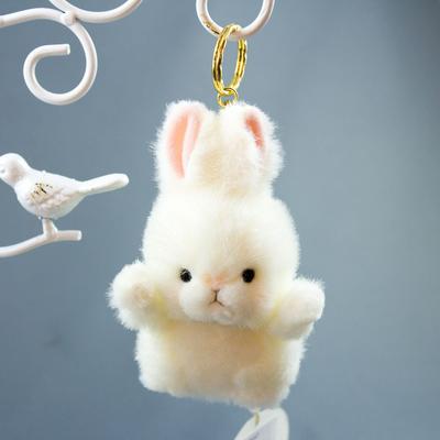 Takenoko Petit Forest Friends Keychain Rabbit White Plush Toy 68445