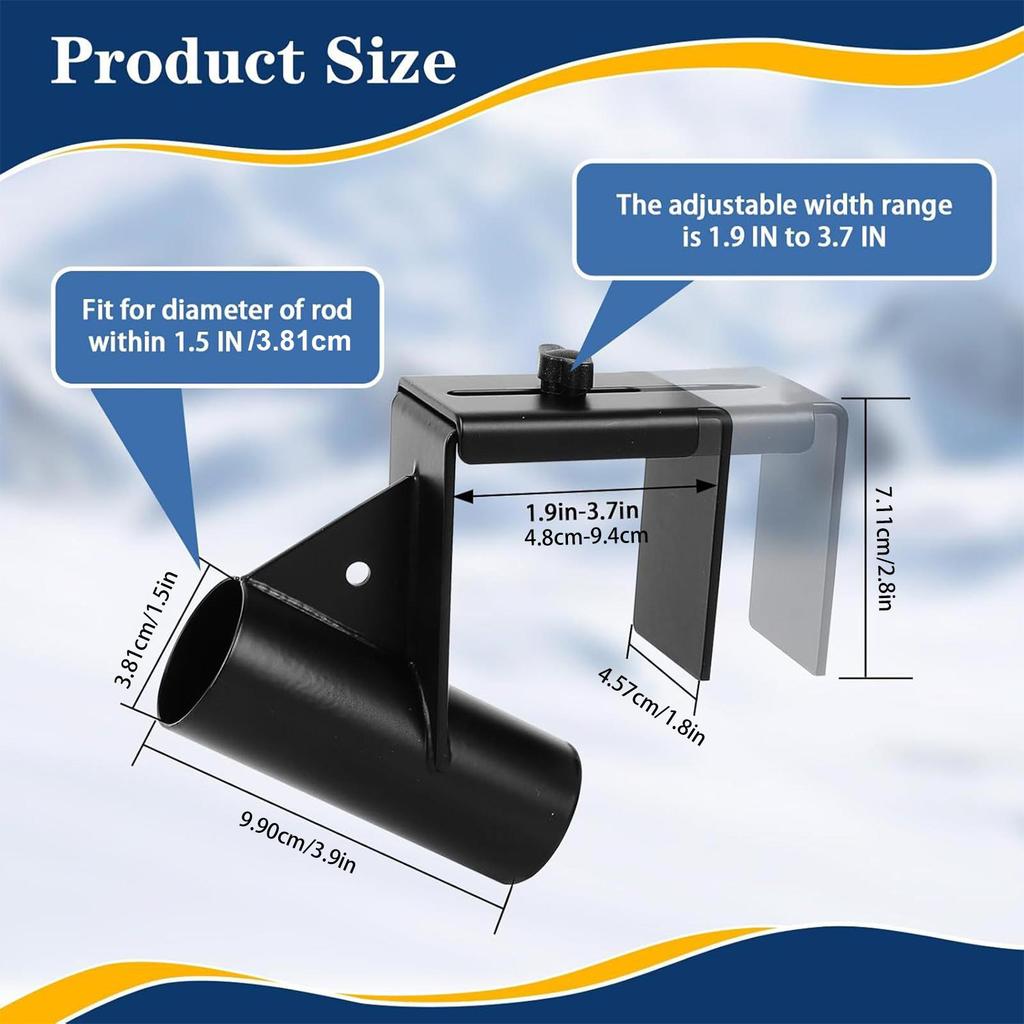 Ice Fishing Pole Holder Sturdy Metal Stand Ice Fishing Rod Holder For Sled For Professionals Father Husband Hobbyists Lake River