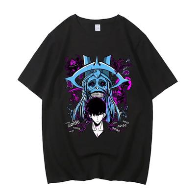 Nadměrné bavlněné tričko Odpor Novinka Tričko pro pánské letní oblečení s krátkým rukávem Oblečení Anime One Piece