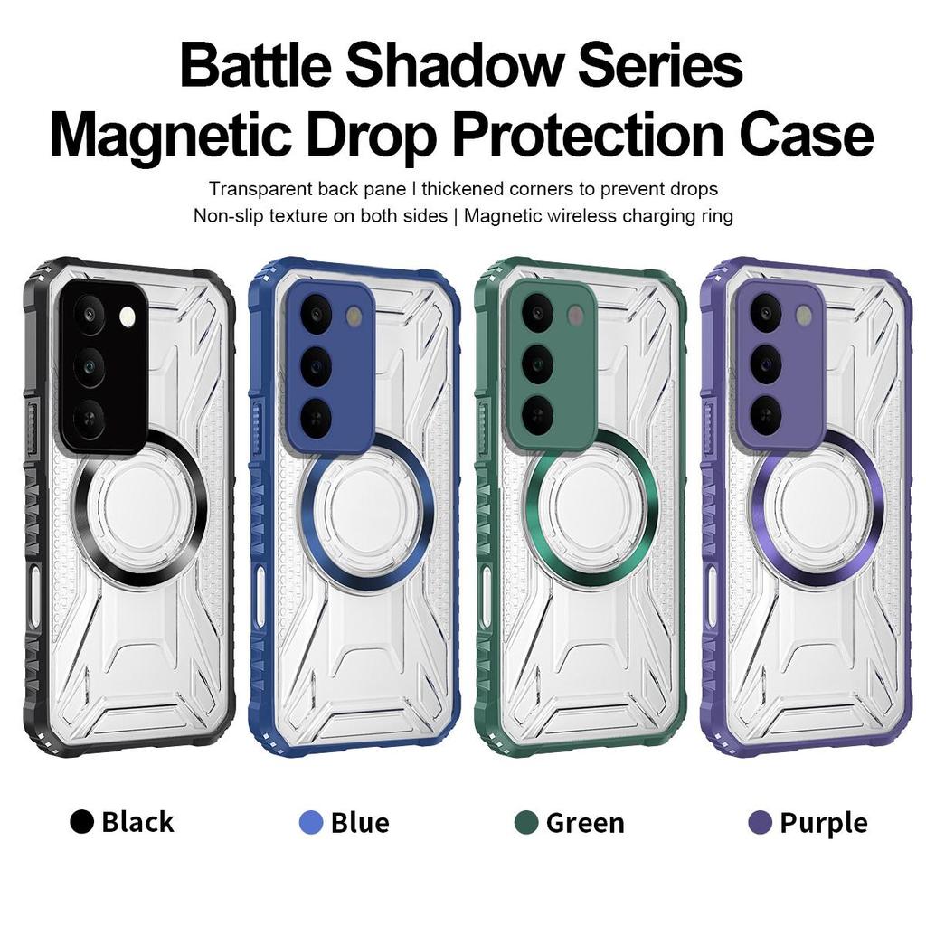 Battle Shadow Series Armor Phone Case for Realme C100 5G Shockproof Anti‑Drop Protective Cover
