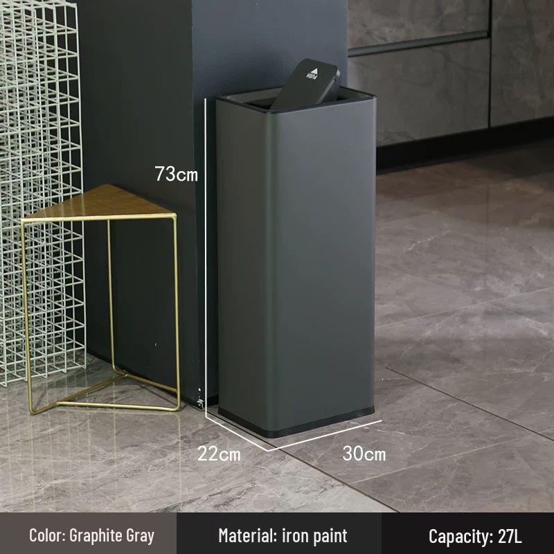 Stainless Steel Swing Lid Trash Can