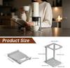 Faltbare Kaffee-Aluminiumlegierung Rückenlehne für Paare Schaumstoff Kabellos Elektrisch Tragbar Espresso Tropfhalter Ständer Rückenlehne