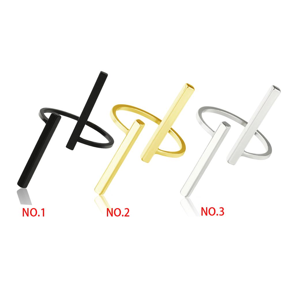 Couple Wedding Cuff Opening Punk Finger Loop Circle Woman Man Girls Lady Jewelry Anti-allergy