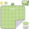 Extra Large 3 Layer Picnic Blanket, Waterproof Thickened Foldable Outdoor Mat for Beach Camping Park Home