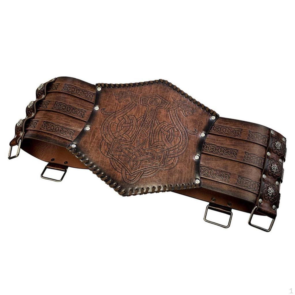 Medieval Belt Made of Soft PU for Performance Halloween Festival