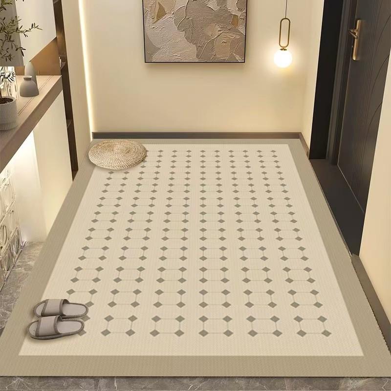 Door Floor Mat, Silicone Crystal Carpet, Door Entrance, Dirt-Resistant And Easy To Take Care Of, Can Be Cut, Non-Slip, Door Floor Mat