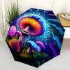1pc Psychedelic Mushroom Fantasy Umbrella with Plastic Handle,Suitable for All Seasons Home Travel Outdoor UmbrellaB1669