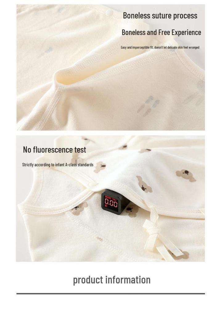 Premium Pure Cotton Baby Bodysuit, 0-1 Year, Spring/Autumn, Seamless Triangle Romper for Newborns