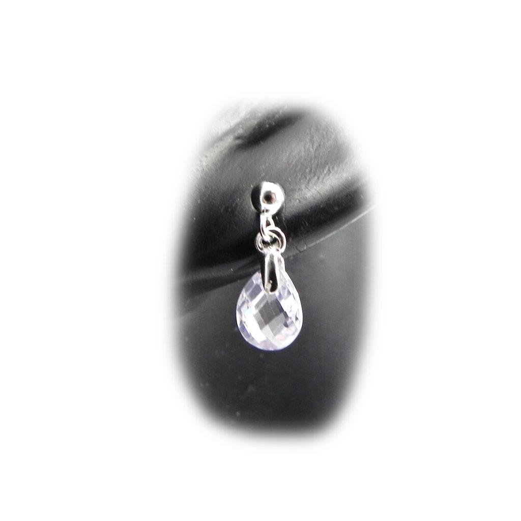 Les Trésors De Lily [G9045] - Silberohrringe 'Linda' Lavendelsilber (rhodiniert) - 5x15 mm