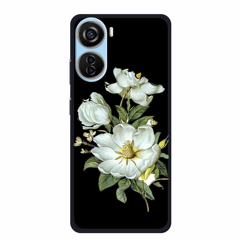 Schwarze Silikonhülle für ZTE Blade V50 Design 5G Libero 5G IV V41 Vita Axon 40 lite Handyhülle Cartoon Katze Weiche Rückseite Hülle