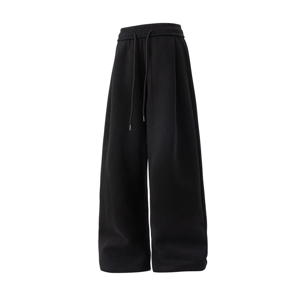 Streetwear Casual Pants With Thickened Polyester Fabric For Youth Lounge Comforts