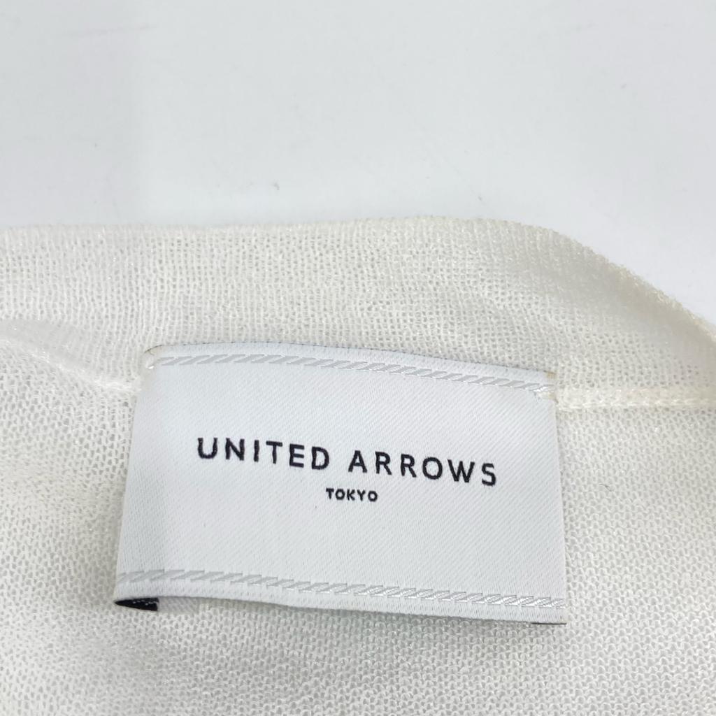 UNITED ARROWS 1528-136-0269 White C/NY Sheer Cardigan tops Not written whiteUsed