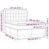 3129216 vidaXL Divan Bed and Mattress Dark Green 140x200cm Velvet