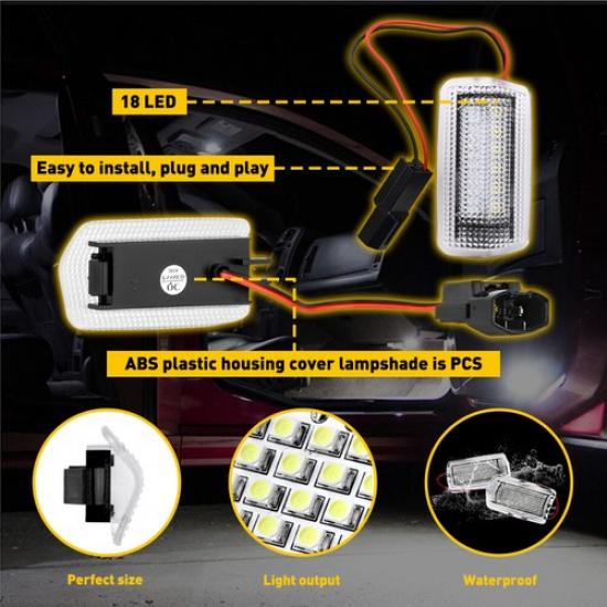 LED Door Courtesy Light For Toyota Lexus GS-Series Accessories 2pcs