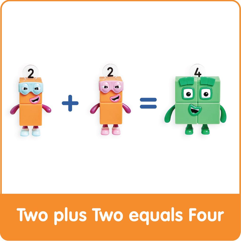 Numberblocks Four and The Terrible Twos Numberblocks Character Figures 95355 Authentic 3-Pack