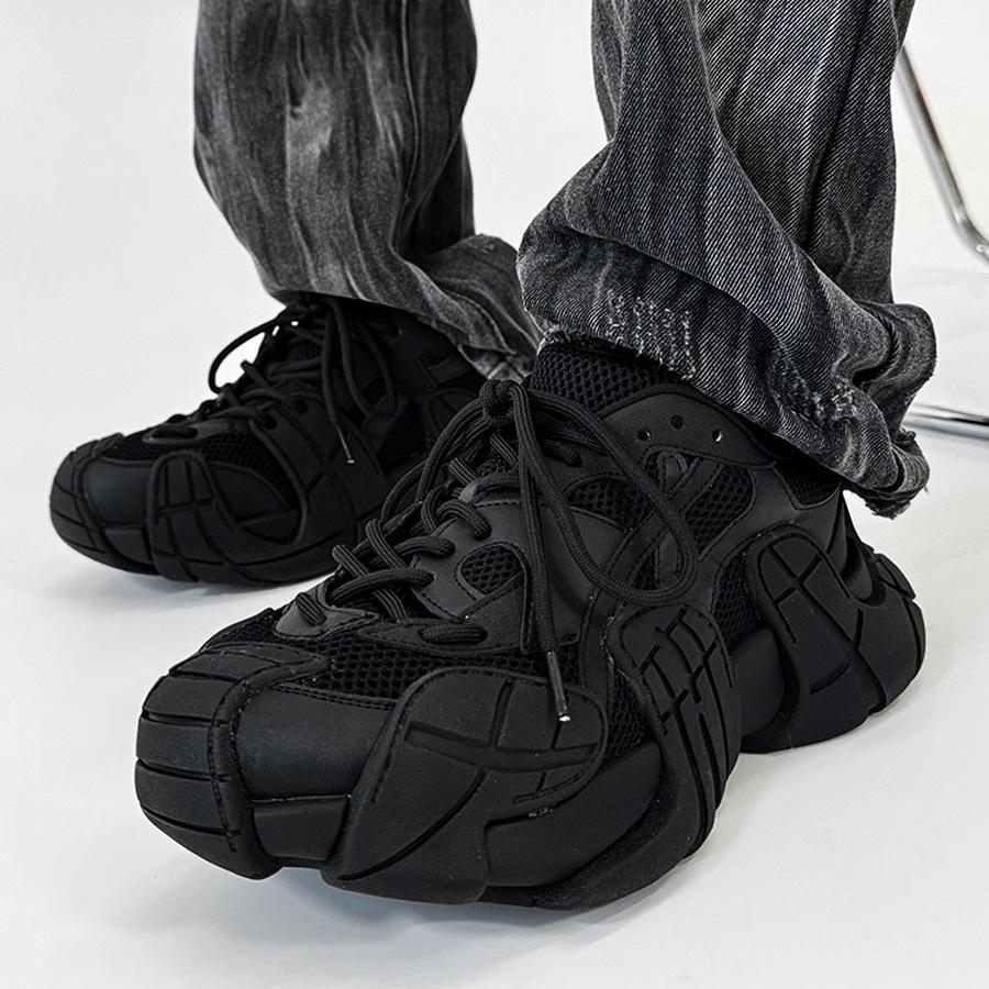 Nische Black Warrior Octopus Herren Retro Wandersneaker - Mesh Atmungsaktiv