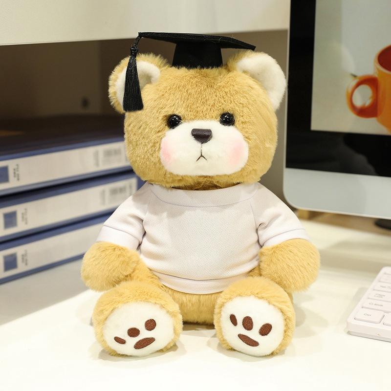 Graduation Teddy Bear Bear Plush Toy Dr. Bear Bear Hug Bear Doll Graduation Season Commemorative Ragdoll
