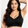 Plus Size Bra Summer Seamless Vest Flattering for Large Busts Push-up Style Thin and Sporty Plus Size Women's Bra